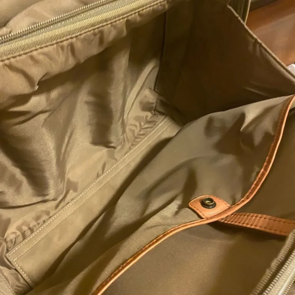 Vintage Hartmann Mobile Office tweed/leather Wheeled Carry On Bag